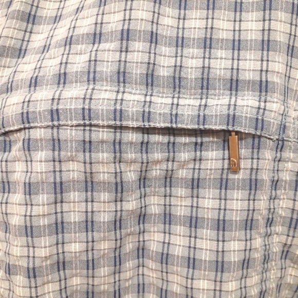 3 for $25 Sales Deal- The North Face Check Blue Shirt, Size M - Picture 10 of 16